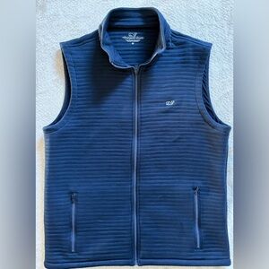 Vineyard Vines Men's Dark Blue Quilted Vest (M)